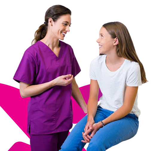 Nurse and patient